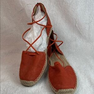 Eileen Fisher Orange Espadrille Flats
